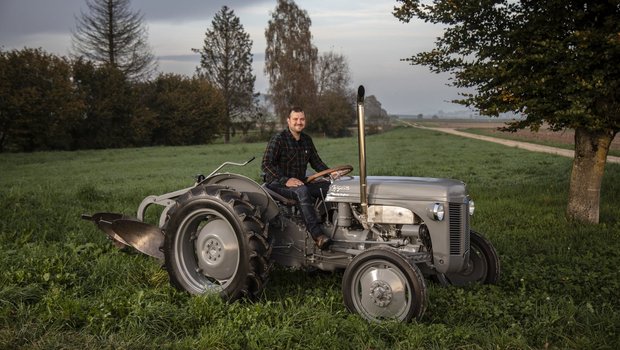 Der Ferguson TED 20 ist Urs Gassers Traumtraktor.  (Bild: «die grüne» / Pia Neuenschwander)