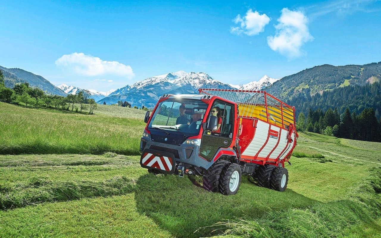 Der Tiroler Traktoren- und Transporterhersteller Lindner steigerte trotz rückläufigem Markt die Traktoren- und Transporterverkäufe.Bild: Lindner