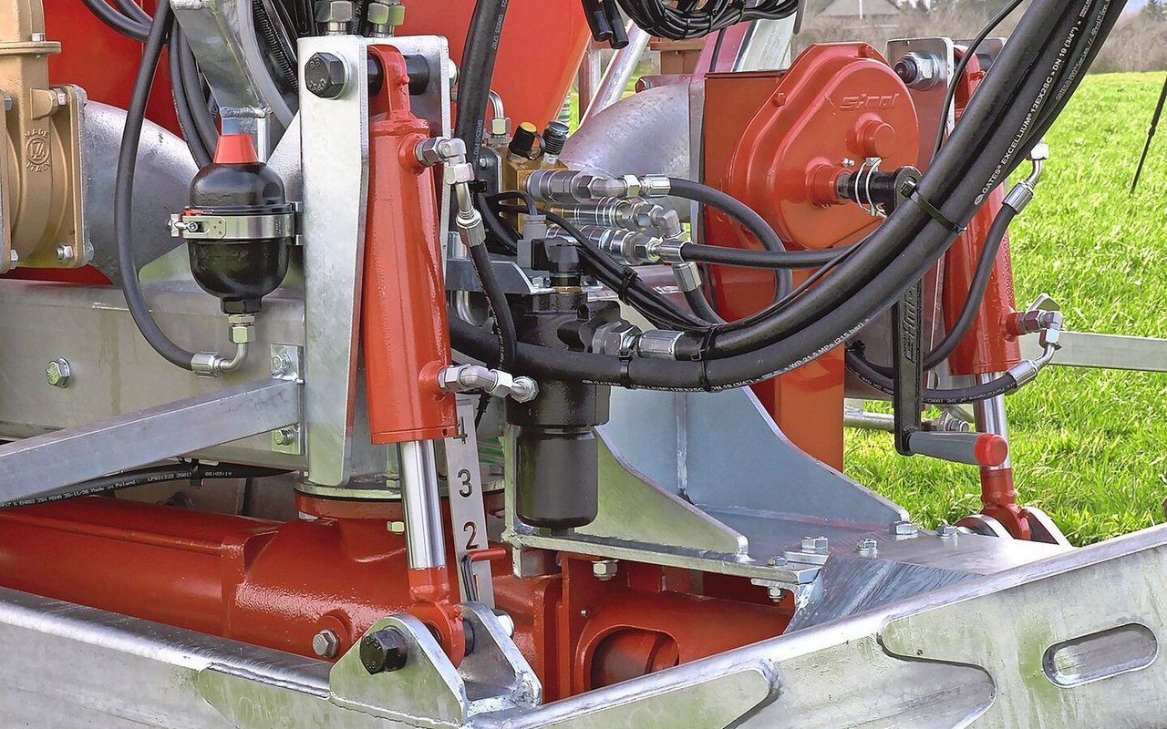 Die Deichsel ist auf Wunsch gefedert lieferbar. 