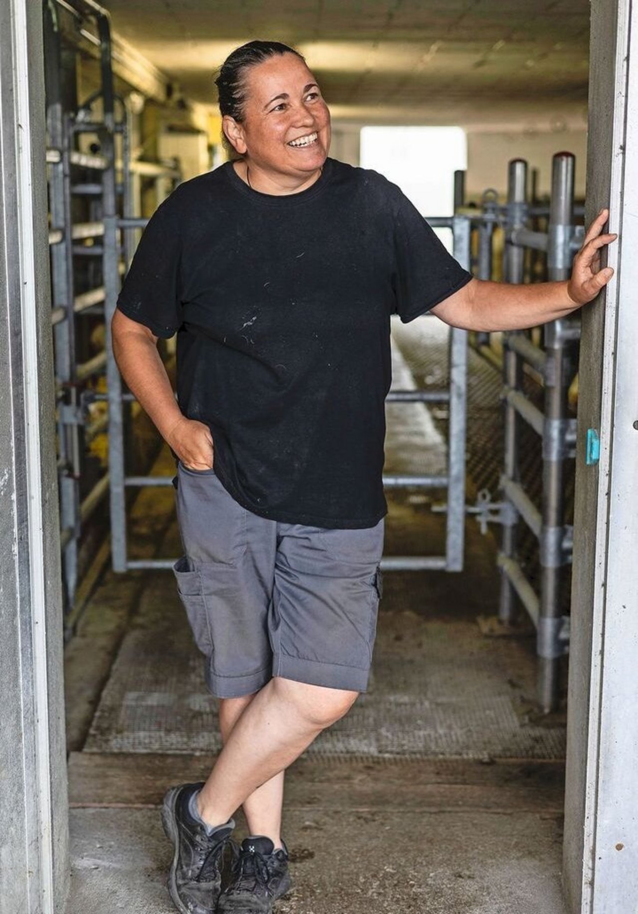 Denise Wiederkehr ist zufrieden mit ihrem Laufstall. 