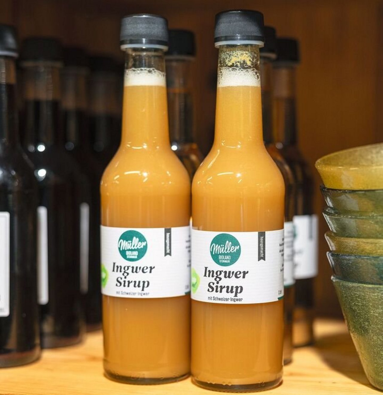 Müller produziert jährlich 9 Tonnen Ingwer-Saft und Ingwer-Sirup.