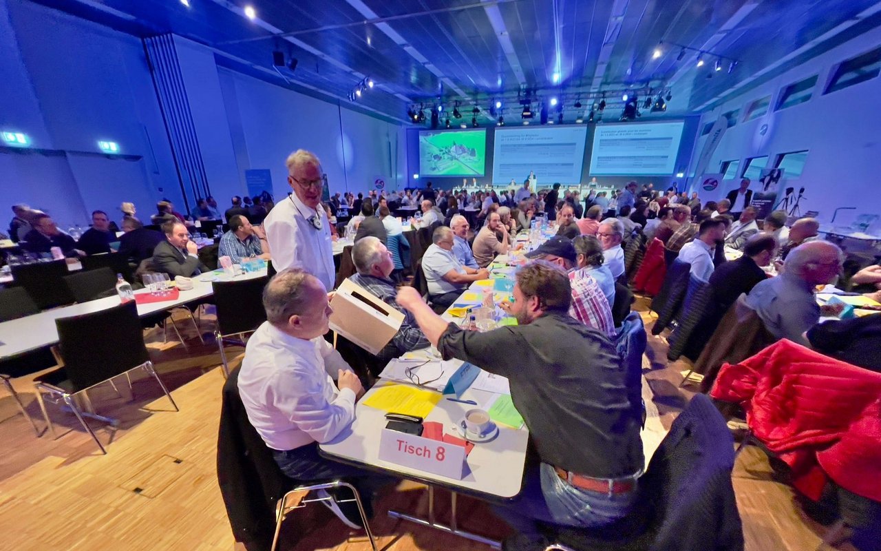 Stimmabgabe bei der Wahl des neuen SMP-Präsidenten.