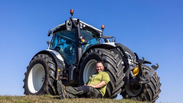 Der Valtra N 174 Direct ist der TraumTraktor von Serge Duperrex aus Knonau ZH.  (Bild: «die grüne» / Gian Vaitl)