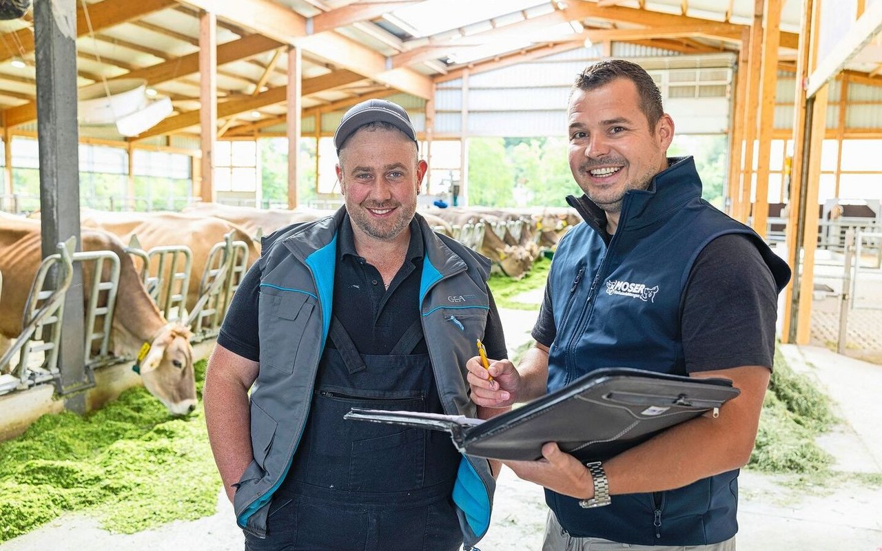Wendelin Amstad (links) und Thomas Moser planten und bauten erfolgreich.