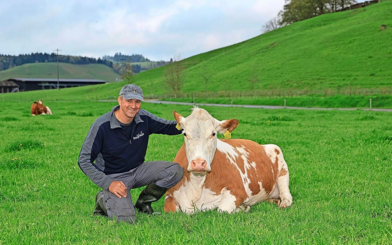Landwirt Andreas Nussbaumer ist Pächter des landwirtschaftlichen Betriebes Burgrain.