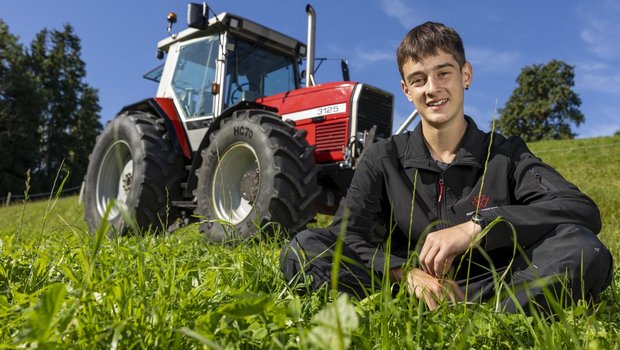 Der Massey Ferguson 3125 von Silvan Schweizer.  (Bild: «die grüne» / Gian Vaitl)