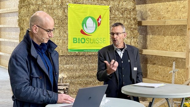 Balz Strasser (Geschäftsführer) und Urs Brändli (Präsident) von Bio Suisse.