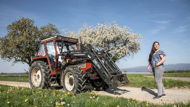 Tamara Stigts TraumTraktor ist der Fiat 80-90Dt. Bild: Pia Neuenschwander