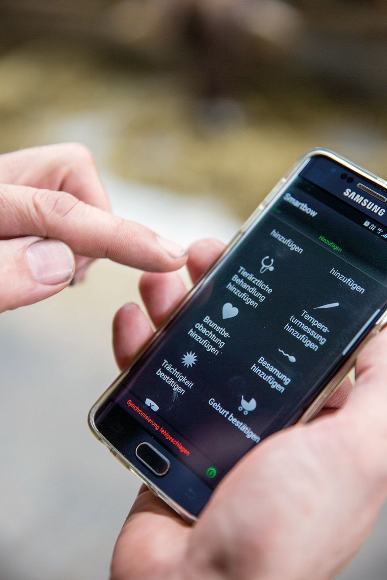 Auf dem Smartphone sind die Daten stets dabei. (Bild: Mareycke Frehner)