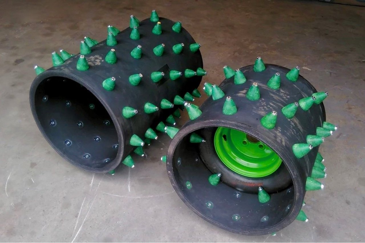 Flexispike-Rädern für Rapid- und Brielmaier-Einachsgeräteträger (Bild: Rapid)